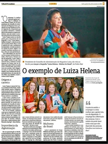 reportagem — o exemplo de luiza helena